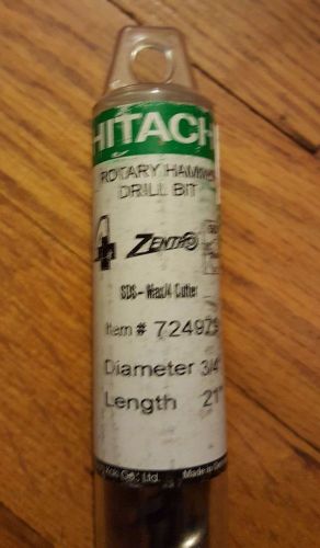 NEW Hitachi Zentro SDS Max/4+/4 Cutter 3/4&#034;x21&#034; Rotary Hammer Drill Bit #724979