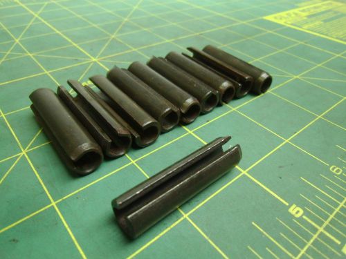 M10 X 40 mm SLOTTED ROLL SPRING PINS STEEL BLACK OXIDE (QTY 10) #56869