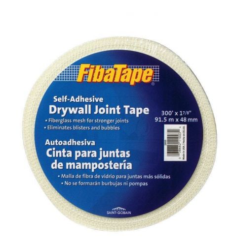 New Self Adhesive Fibatape Drywall Joint Tape 1-7/8 &#034; X 300&#039; White