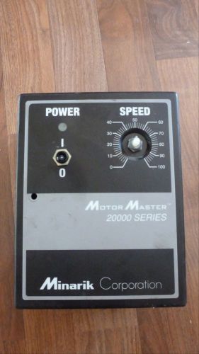 Minarik Motor Master 20000 Series, DC Motor Speed Controller, Model: MM23401C