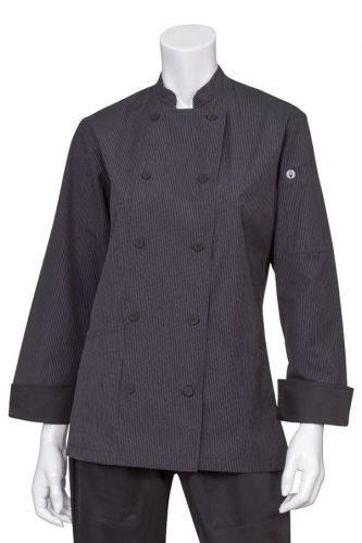 Chef Works Carlisle Women&#039;s Executive Fine Stripe Coat