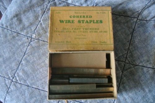 Vintage Cohered Wire Staples 5000 no. F 55C Duo Fast Tackers