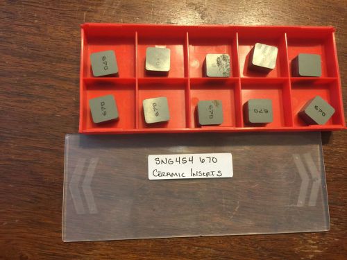 SNG 454 670 Ceramic Inserts **10 Inserts**