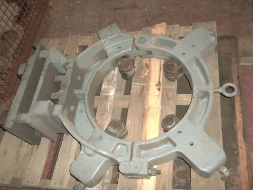 Large Heavy Duty Big Steady Rest 21&#034; inner diameter 4 jaw Roller Tipped
