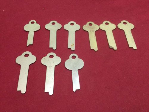 Misc Flat Steel by Ilco 1303 &amp; 1306A Key Blanks, Set of 9 - Locksmith