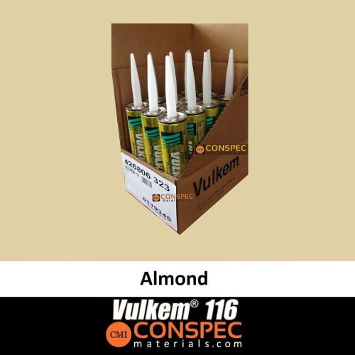 Tremco vulkem 116 polyurethane 10oz sealant almond 12-pack cartridges for sale