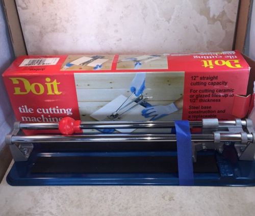 Do It Tile Cutting Machine For 12 Inch Tile Nonelectric Used Twice