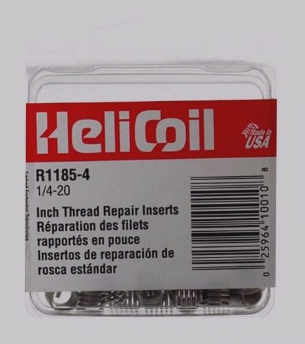 New!! &#034;helicoil&#034; 12 thread repair replacement inserts 1/4 -20 x.375 heli r1185-4 for sale