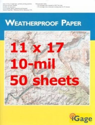 iGage Mapping Corporation iGage Weatherproof Paper 11&#034;x17&#034; - 50 Sheets