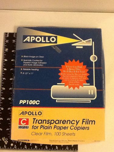 Apollo Transparency Film For Plain Paper Copiers, Clear, 85 Sheets