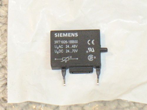 Siemens 3RT1926-1BB00 Surge Suppressor, 24-48VAC, 24-70VDC
