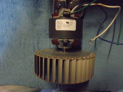 Jakel 3000 rpm draft inducer motor with fan, e48562, 120v for sale