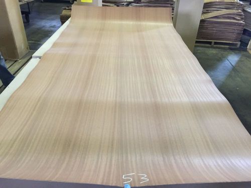 Wood Veneer Striped Sapele 48x98 1 Piece Wood Backed &#034;EXOTIC&#034; HIV 53
