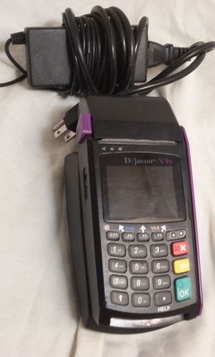 Dejavoo V9s credit card machine; EMV slot, Ethernet, Dialup or Wireless