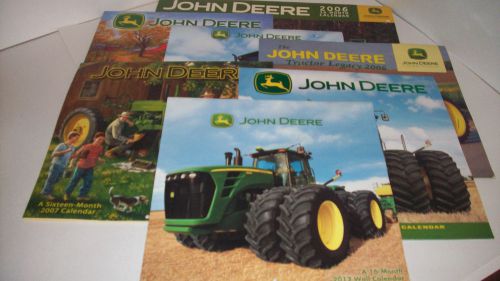 Lot of 7 John Deere Calendars 2006 (2), 2007, 2009, 2010, 2011, 2012,