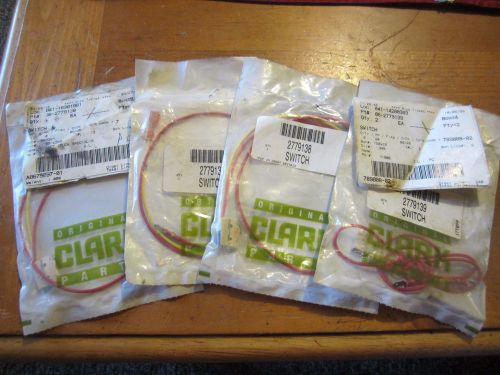 4 New unused Clark original Parts Electrical Switches 2779139 and 2779138
