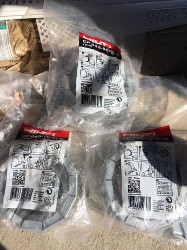 Lot Of 3 Hilti CP 643-90/3&#034; N expanding firestop collar device 3&#034;. New