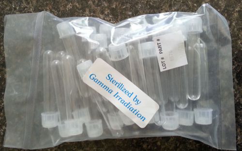 280 new 12 x 75 mm polystyrene tubes, dual position cap, sterile usa scientific for sale