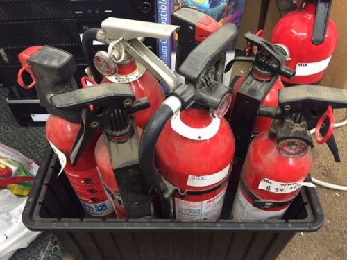 Lot of 8 Fire Extinguishers - 10 LB, 5 LB, 3 LB Kidde