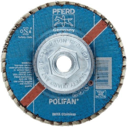 PFERD Polifan SGP CO-COOL Abrasive Flap Disc, Type 29, Threaded Hole, Phenolic