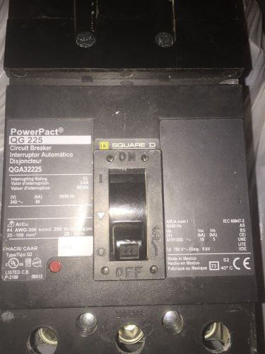 Square d - qga32225 power pact circuit breaker - exuc- free shipping for sale