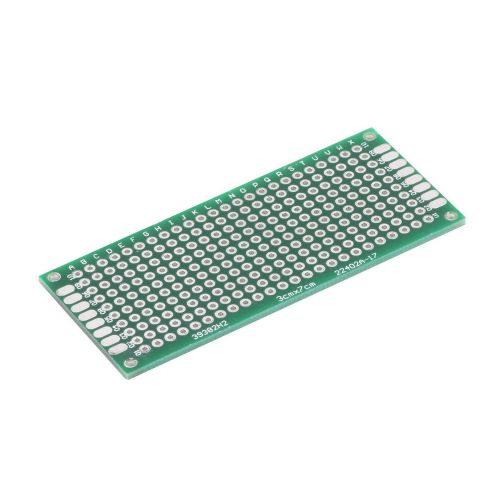 Double Side Prototype PCB Tinned Universal Breadboard 3x7cm 30mmx70mm New fo