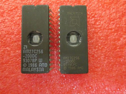 10 PSC  27C256  AM27C256-200 DC  256K (32K x 8) CMOS EPROM  VINTAGE  IC