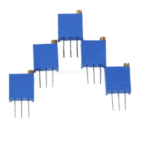 5pcs 200K ohms 3296W-204 Trimmer Trim Pot Resistor Potentiometers for DIY Kits