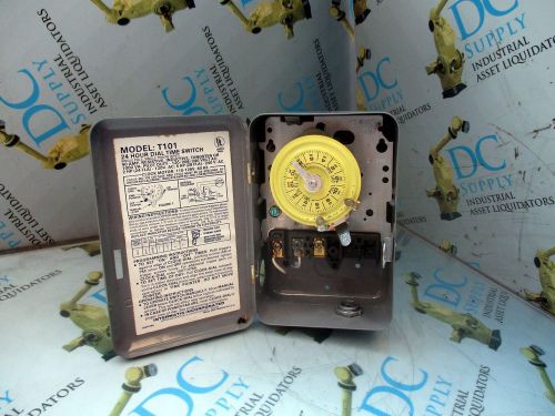 INTERMATIC T101 40 A 100-125 V 120-240 VAC 60 HZ 1 POLE 24 HR DIAL TIME SWITCH