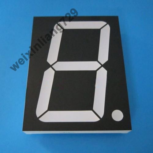2pcs 4 inch 1 digit led display 7 seg segment Common anode ? white 4&#034;
