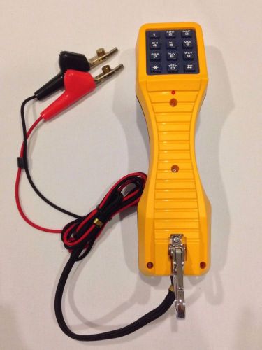 New fluke networks ts19 19800-hd9 telephone test set w angled bed of nail clips for sale