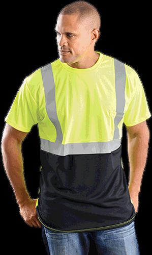 5 occunomix hi-vis t-shirts  with reflective tape medium / large for sale
