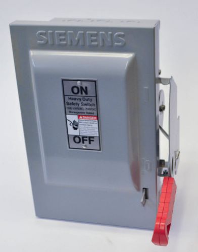 Siemens HNF361 Heavy Duty Safety Switch 30A 600V 3P Type VBII NEMA Type 1