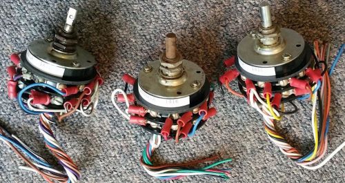 Lot of 3:   2 Stack Rotary Switch, Electroswitch brand  10 Position used