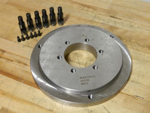 Buck Chuck ATSC Adapter Plate for 12&#034; Lathe Chucks D1-6 Mount A12-D6