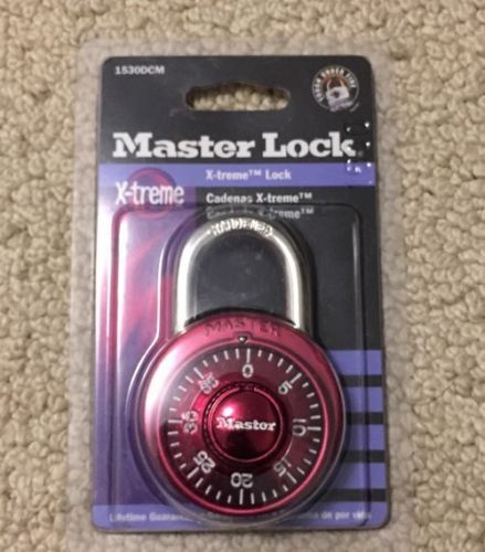 Master Lock 1530DCM X-treme Combination Lock in Assorted Colors 1-Pack Red