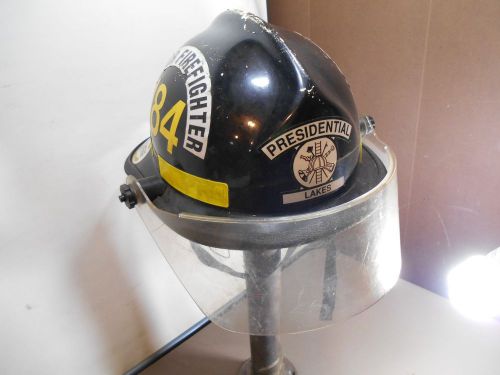 Vintage      FIREFIGHTER  HELMET / Presidential Lakes Fire Co./ Cairns &amp; Bro