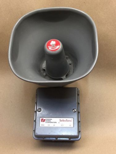 Bell Sound Double Projector FS Federal Signal Corp Accessory PR2 Gray