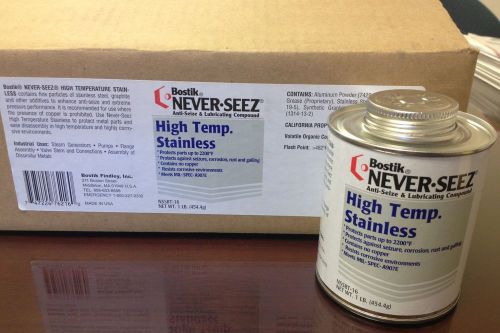 NSSBT-16 Bostik NEVER SEEZ High Temp Stainless 16 oz. Brush Top Cans, 1 CASE!!!