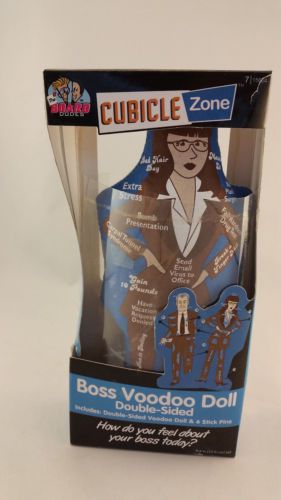 Voodoo Doll Boss Office Double Sided Male Female Cubicle Zone Board Dudes 2010