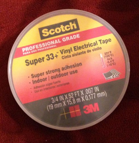 Scotch Professional Grade Super 33+ Vinyl Electrical Tape 1/2 Used