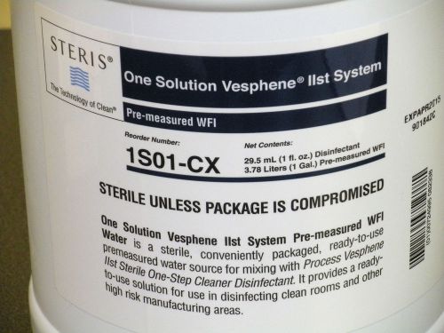 Steris one solution vesphene iist system pre-measured wfi (1 gal) cat # 1s01-cx for sale