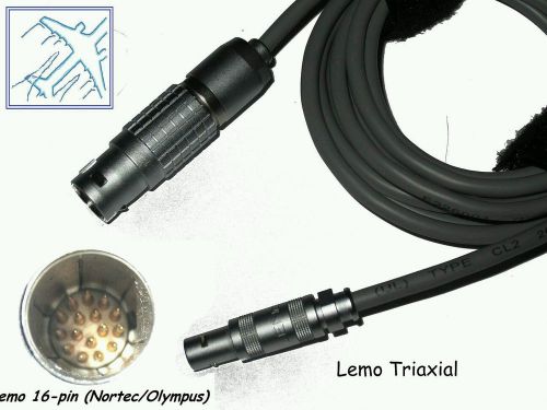 Eddy current cable, Nortec 2000 - lemo triax, NDT, NDI