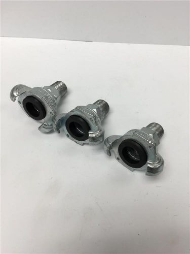 Chicago pneumatic jack hammer coupling coupler air hose fitting 1/2&#034; mpt 3pc lot for sale