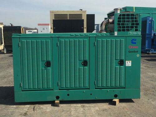 -150 kw cummins natural gas generator, enclosed, 12 lead reconnectable, 441 h... for sale