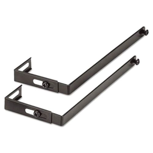 UNIVERSAL OFFICE PRODUCTS 8173 Adjustable Cubicle Hangers, Black, Set of Two