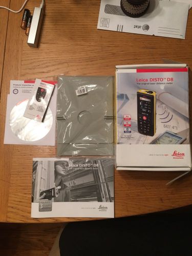 A Box, Manual, CD, Target For Leica DISTO D8 Laser Distance Meter