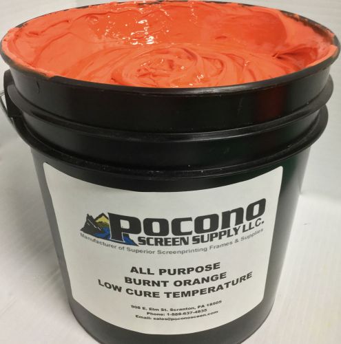 All Purpose Burnt Orange Low Cure Temperature Ink (Gallon)