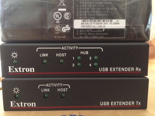 Extron usb extender kit with both the transmitter and receiver-used works for sale