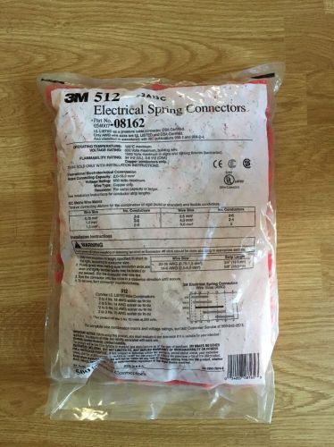 500 3m 512 spring connector twist on fire resistant 1 bag of 500 for sale
